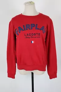 Lacoste Women's Sweatshirt Size 38 Woman Casual Vintage Sport Sweatshirt - Picture 1 of 7