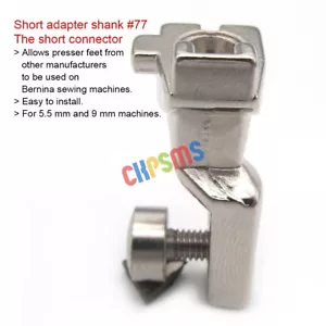 0083687000 (77#) kurzer Adapterschaft für Bernina New Style Nähmaschinen - Bild 1 von 3