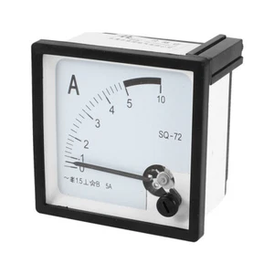 Einbau Messinstrument Messgerät Analog Amperemeter Schraubbefestigung 0 - 5A AC - Bild 1 von 2