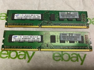 Samsung 4GB (2X2GB) PC3-10600 DR3-1333MHz non-ECC Unbuffered CL9 240-Pin DIMM - Picture 1 of 1