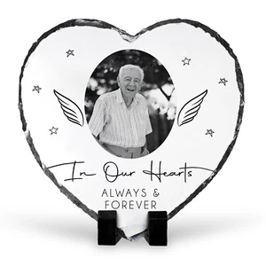 Personalised Memorial Slate | Personalised Memorial Photo Slate, In Memory Gift - Picture 1 of 3
