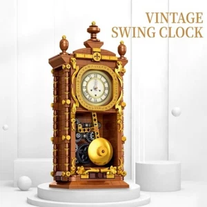 MOC Grandfather Pendulum Clock 751 Pcs Brick Building Model NEW & Sealed - Picture 1 of 5