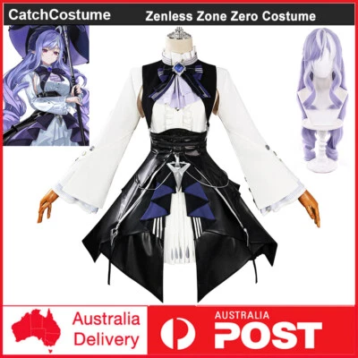 Zenless Zone Zero Vivian Banshee Cosplay Costume Wig Lolita Dress Party Outfits — 第 1/4 张图片