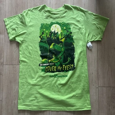 Disney Mansión Embrujada Toy Story Rex Talla Grande Camiseta Cubierta Mis Ojos Adulto L Foto 1 de 4