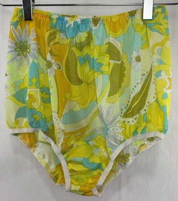 Редкие 60-е VTG Jer Marai Нейлон Pillowtab Гриб Цветок Power Granny Troties Sz M - Изображение 1 из 4