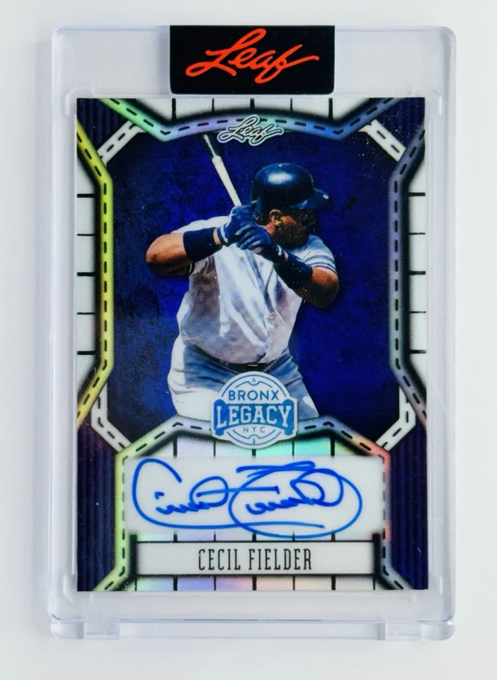 2025 Leaf Bronx Legacy Cecil Fielder Auto /10 | Factory Sealed | Tigers Yankees - Image 1 of 4