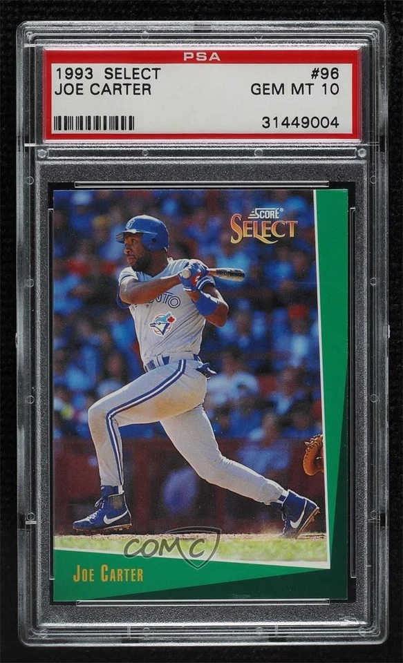 1993 Score Select Joe Carter #96 PSA 10 GEM MT - Image 1 of 3
