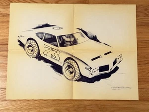 RARE James Garner Personally Owned Hickey Enterprises Oldsmobile 442 Blueprint - Picture 1 of 11