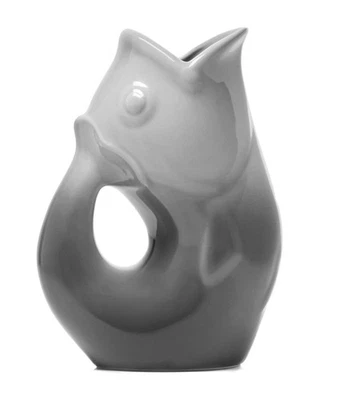 Ombre Grey Ceramic Beverage Jug 42 Ounce Gurgling Pitcher - Image 1 of 2