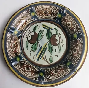 Vintage Pisa Italy 10" Decorative Plate Flowers Pattern - Picture 1 of 2
