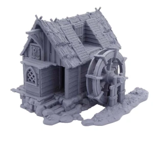 Fantasy Watermill - The Frost Town - 28mm Wargame/RPG/AOS/LOTR/DnD Terrain - Bild 1 von 12