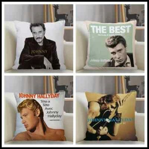 Musife Johnny Hallyday Pillowcase Custom Square Pillow Cover Zipper Pillowcase - Picture 1 of 50