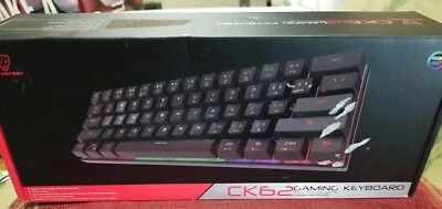 Motospeed CK62 61 Keys  Mechanical Keyboard USB Wired  Dual Mode C8F5 - Image 1 of 4