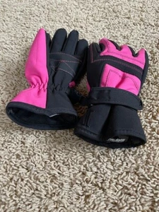 Thinsulate Waterproof Winter Kids Gloves - Pink and Black - Picture 1 of 3