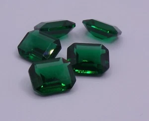 PIEDRAS PRECIOSAS SUELTAS CORTE NANO ESMERALDA VERDE ESMERALDA #02 113 - 8 MM X 10 MM - Imagen 1 de 7