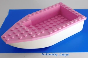LEGO White Base Boat 8 x 16 x 3 with Medium Pink Top (28925) x1 - Bild 1 von 4