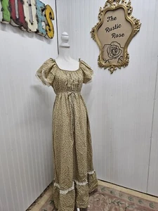 Impression! Vintage Bauern Praire Kleid Maxi Union Made Large - Bild 1 von 7