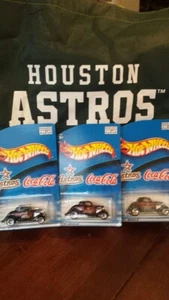 5 2001 SGA Hot Wheels Houston Astros 34 Ford Lot of 5 - Picture 1 of 1