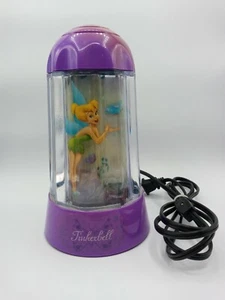 Disney Tinkerbell Lamp Motion Night Light Purple Table Rabbit Tanaka VTG 2003 - Picture 1 of 10