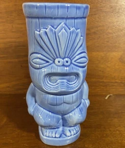 Blue Tiki Mug BarConic Products DW-Tiki-Butt Totem Face Light Blue Tiki Mug - Picture 1 of 6