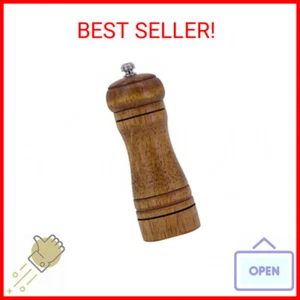 Wooden Pepper Grinder Pepper Mill, Coarseness Adjustable Peppermill, Refillable  - Picture 1 of 2