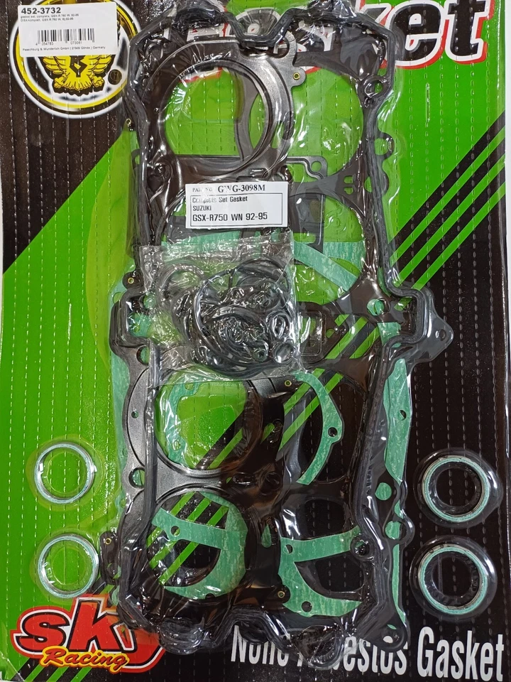 Juego de juntas de motor Suzuki GSX-R 750 W 1992-1995 GSXR750W tipo GR7BB kit de juntas Foto 1 de 1