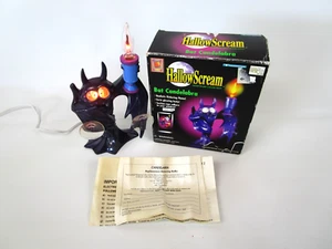 Vtg 1997 Trendmasters HalloScream Bat Candelabra Light Up Halloween Light w/ Box - Bild 1 von 14