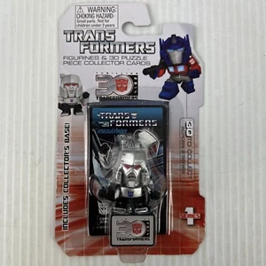 Megatron Transformer figurine & 3D puzzle piece collector card New 2014 - Picture 1 of 3