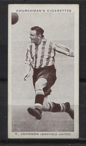 Thomas Johnson Sheffield United Vintage Churchman Football Trading Card