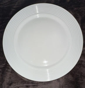 Lenox Tin Can Alley Seven Degree 9.25” White Ring Lunch Plate Salad Dessert - Picture 1 of 4
