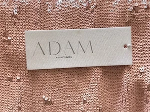 Adam Lippes Sequin Silk Mini Dress Blush Pink Size S $895 - Picture 1 of 7