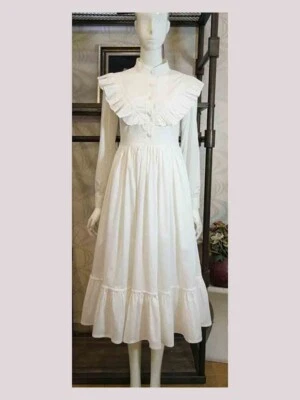 Custom Made To Order Mock Neck Ruffle Pleated Poplin Midi Dress Plus1x-10X L549 - Image 1 of 4