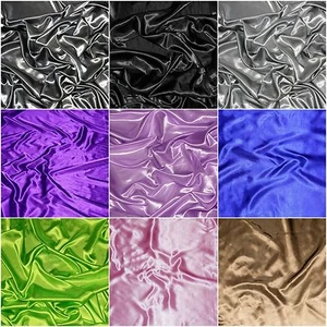 Charmeuse Stretch Satin Spandex apparel curtains backdrops wedding 65 yard roll - Picture 1 of 10