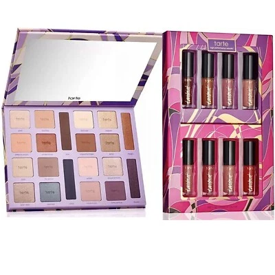 Tarte Color Vibes Amazonian Clay Eyeshadow Palette & 8 Lip Paint Lipstick Set - Image 1 of 4