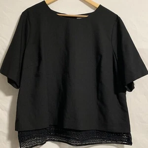TU black lined tailored top/blouse size 22 - Picture 1 of 9