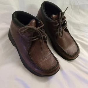 Rare Nwot Roper Lace Up Ankle Boots womens size 7 Brown leather w Rubber Soles - Picture 1 of 17