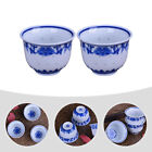  2 Pcs Blaue Und Weiße Porzellantasse Büro Teetassen Aus Knochenporzellan