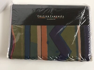 Funda Edredón Collier Campbell King Brava Azul Marino Nuevo en Paquete Nuevo en Lote Antiguo Original $165 EE. UU.! Foto 1 de 4