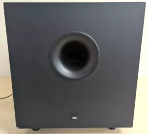 JBL SUB 125 Subwoofer Home Theater 3-Output Powered Sub Bass Black TESTED - Picture 1 of 9