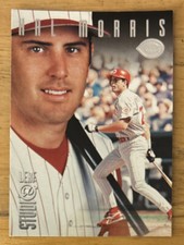 1996 Donruss Leaf Studio Hal Morris Card #36 Reds 1B Mid-Grade VG