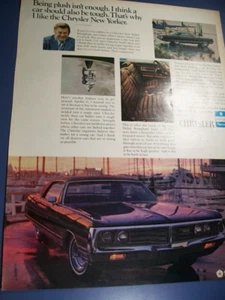 1972 Chrysler NEW YORKER large-mag car ad -"Being plush isn't enough" - Picture 1 of 1