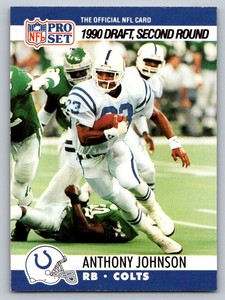 Anthony Johnson Pro Set 1990 705 Indianapolis Colts   DPK, RC