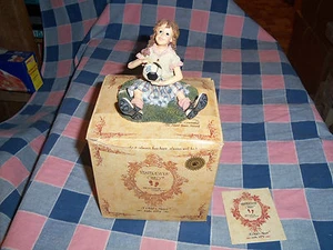 Boyds Yesterdays Child 3549 Mia . . The Save Soccer About 3 Inch High Box - Picture 1 of 4