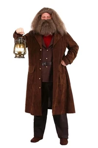 MUNDO MÁGICO Hombre Harry Potter Hagrid Jerry Leigh Abrigo Terciopelo Disfraz Talla M - Imagen 1 de 10