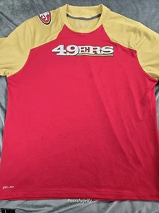 Camisa San Francisco 49ers Para Hombres XL Roja Dorada NFL Fútbol Dri Fit On Field Nike - Imagen 1 de 10