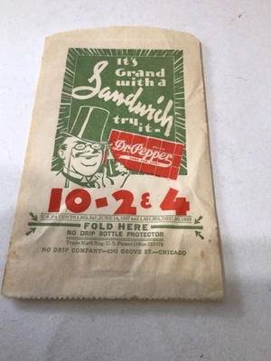 Protector de botella vintage Dr. Pepper 10-2&4 sin goteo Foto 1 de 2