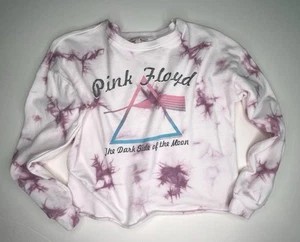 GB Girls Tie Dy Pink Floyd Dark side of the Moon Sweatshirt Girls Size Medium - Picture 1 of 4
