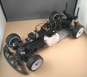 Vintage HPI Racing Nitro RS4 190mm Rolling Chassis 1/10 Touring RC Car Sedan - Picture 1 of 24