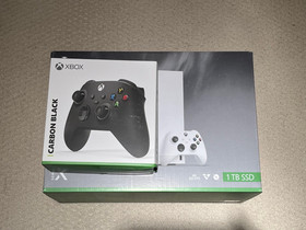 Microsoft Xbox Series X White 1TB Digital Console with Extra Black Controller
