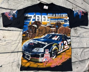 Vintage Dale Earnhardt Shirt Herren M 700 Racing Horses All Over Print Chase USA - Bild 1 von 10